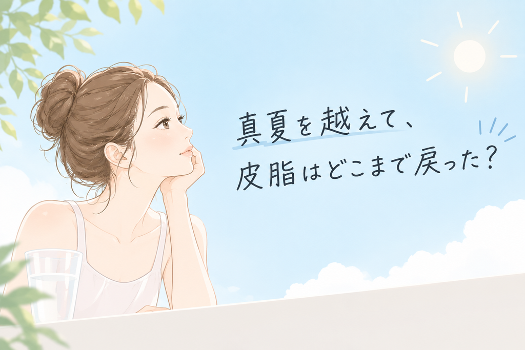 真夏を越えて、皮脂はどこまで戻った？