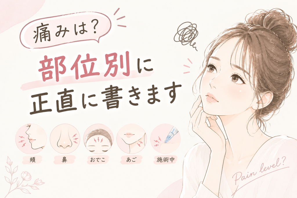 痛みは？ 部位別に正直に書きます